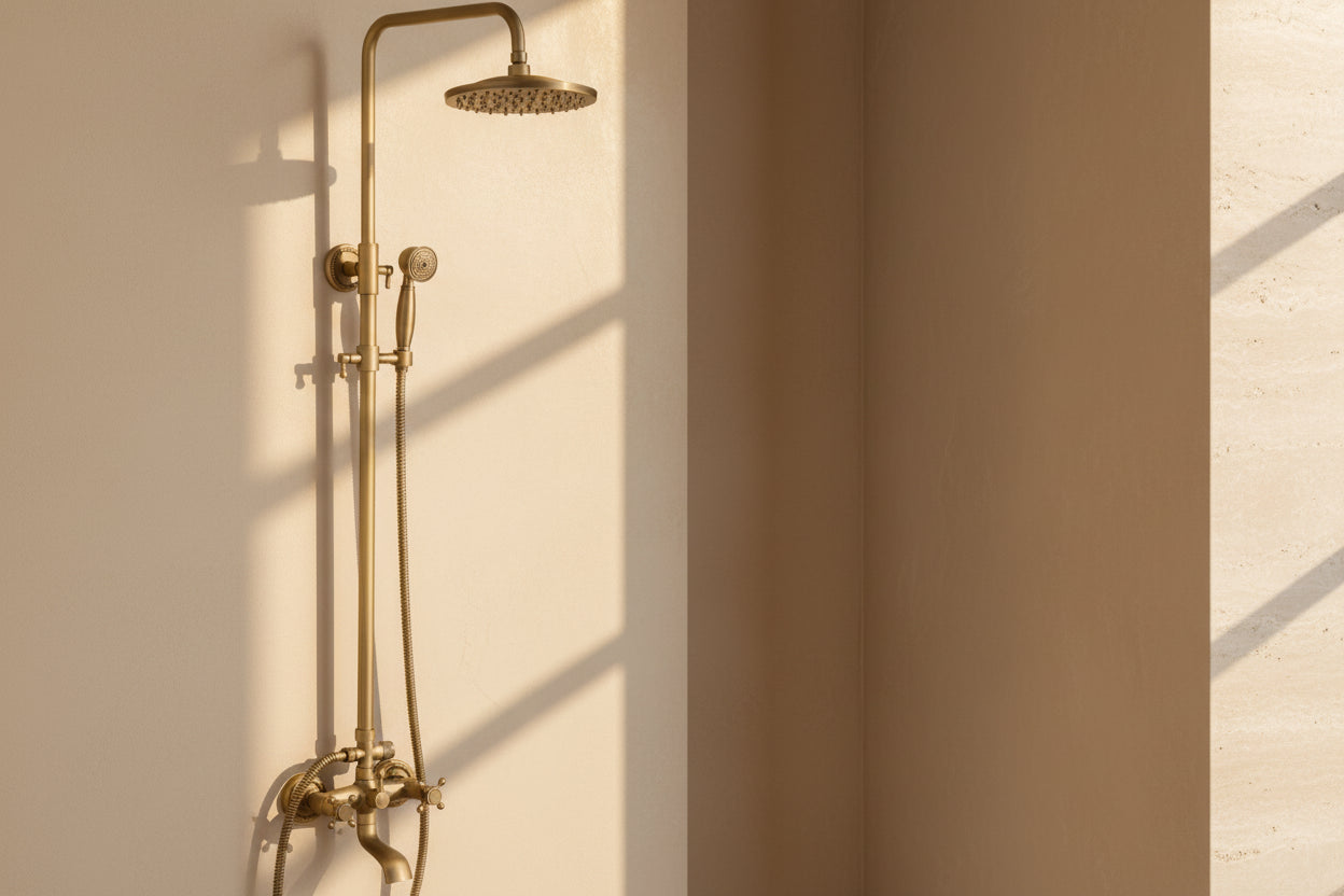Gold Dual-Knob Shower Set