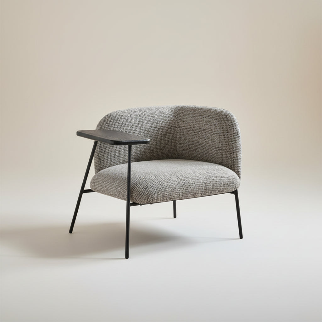 Linen Cushioned Armchair