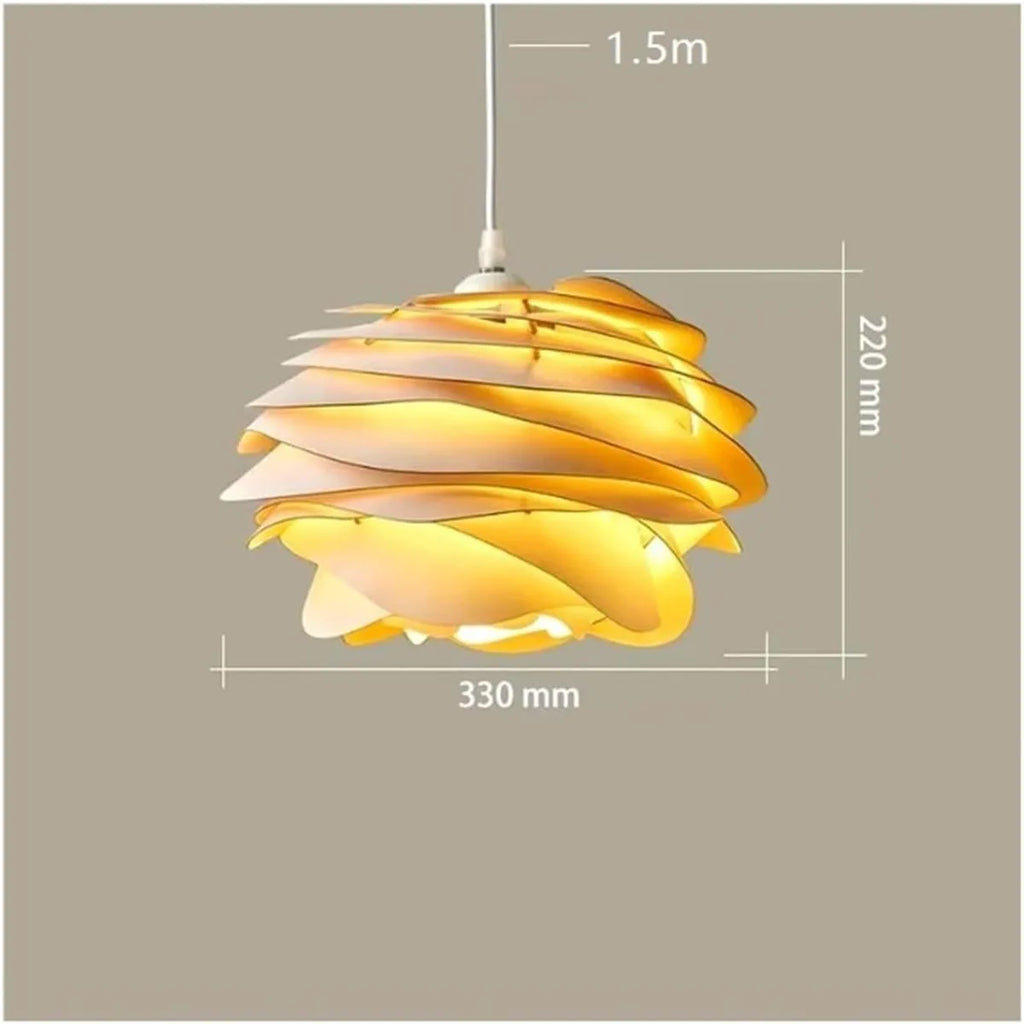 Petal Wood Pendant Light