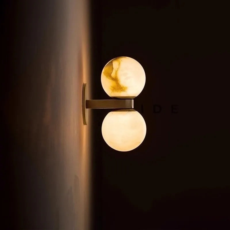 Brass Globe Sconce