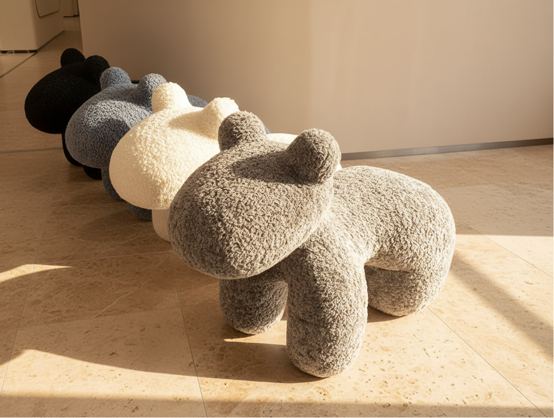 Pony Sculptural Accent Stool
