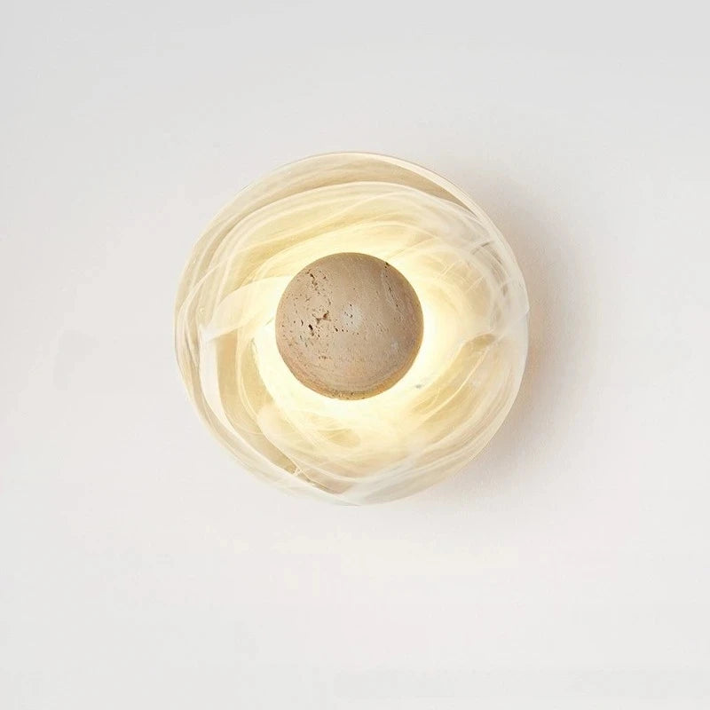 Circular Stone Sconce