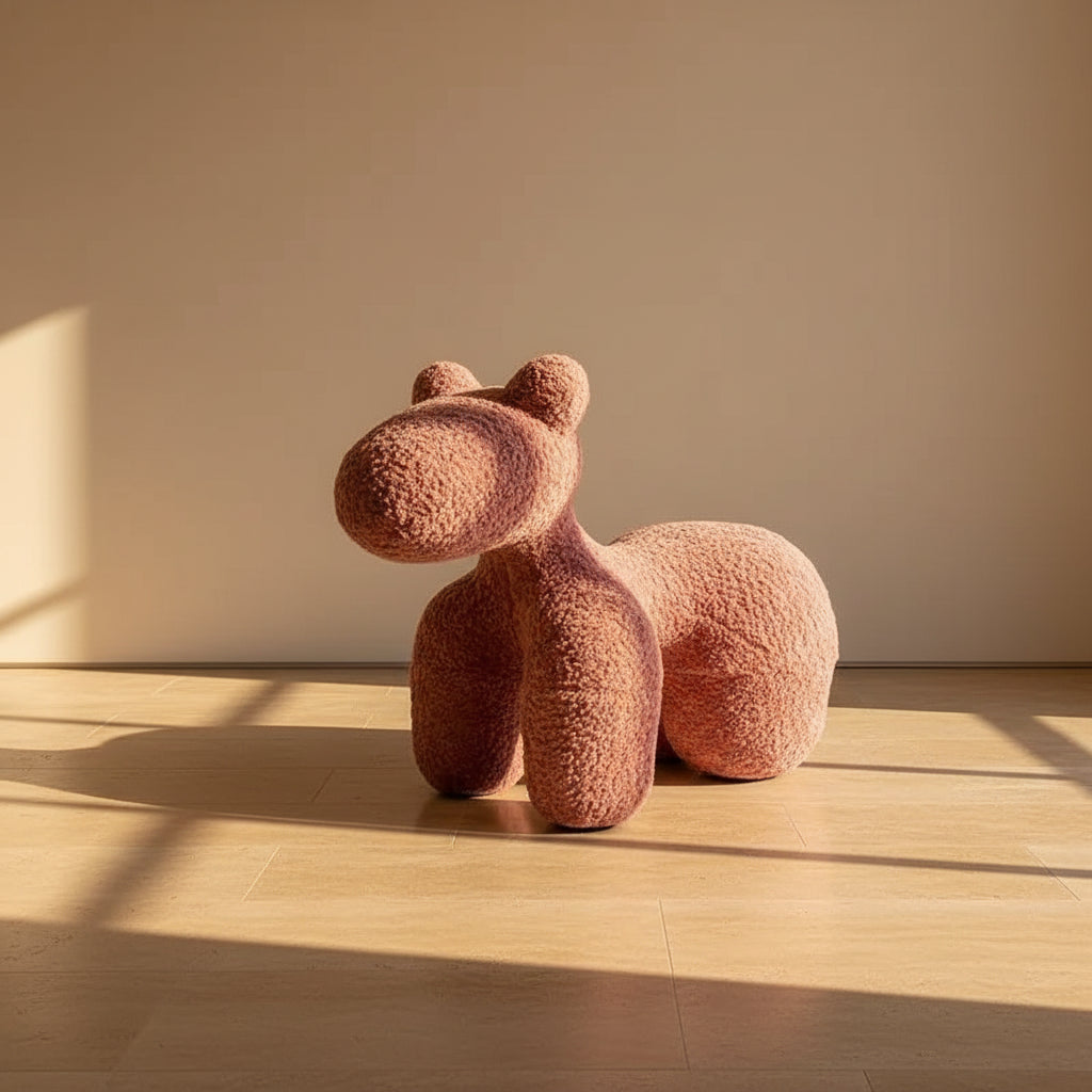 Pony Sculptural Accent Stool