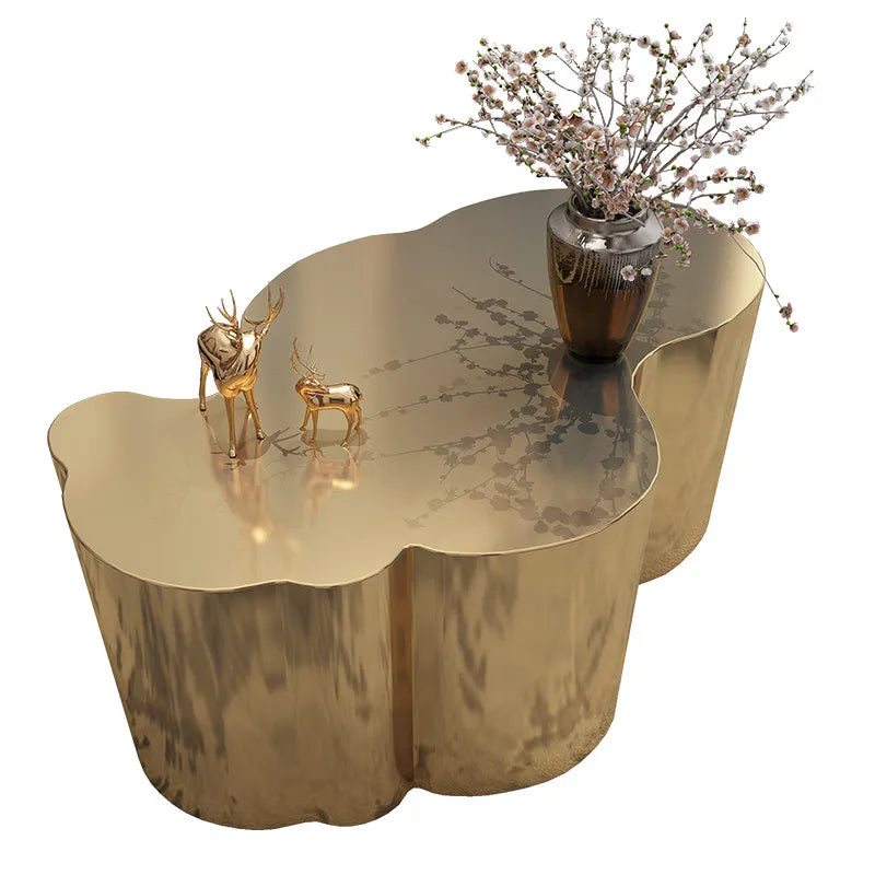 Organizer Industrial Coffee Table Metal Designer Aesthetic Unique Space Saving Side Table Clear Modern Meubles Salon Furniture