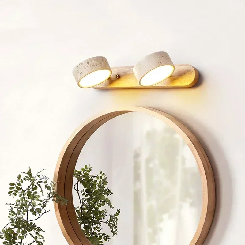 Dual Stone Vanity Wall Light