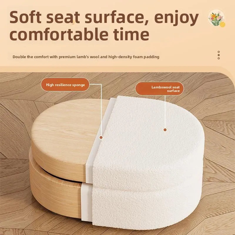 Cushioned Storage Ottoman
