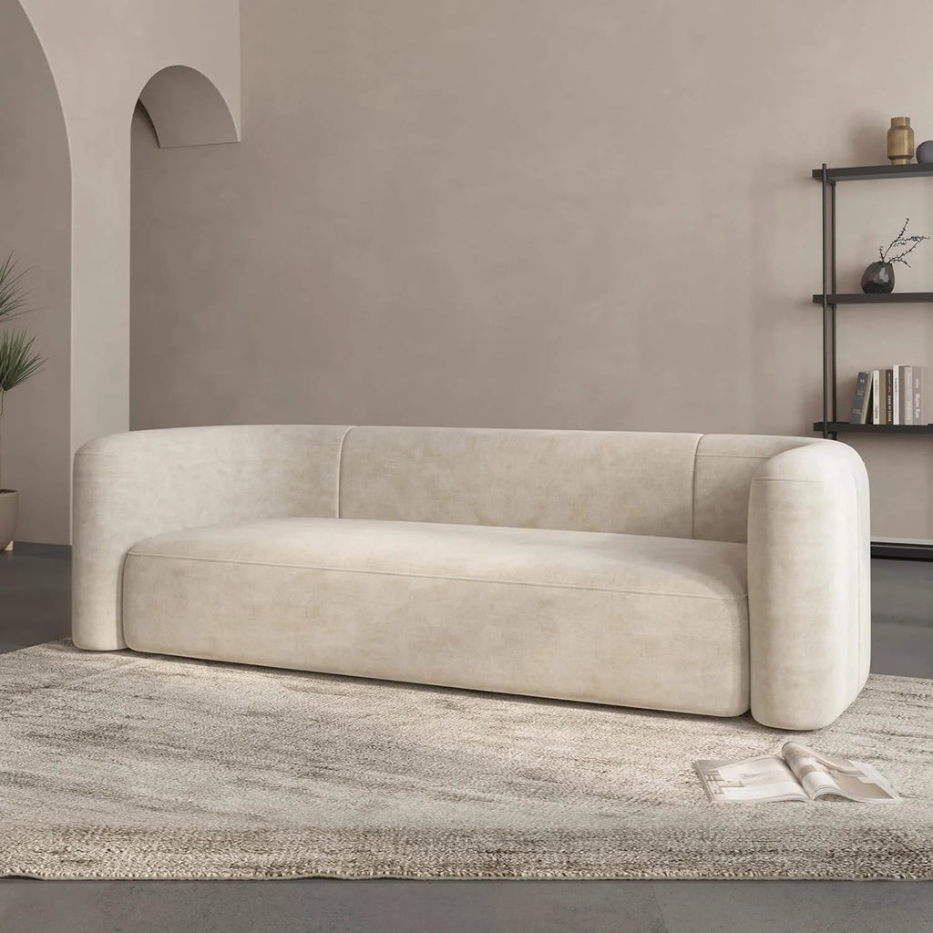 Velvet L-Shape Sofa Bed
