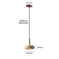 Travertine Disc Pendant Light