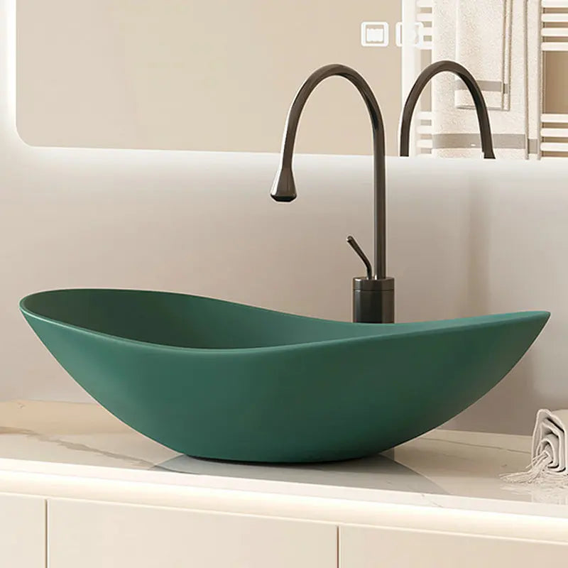 Colored Ceramic Countertop Basin