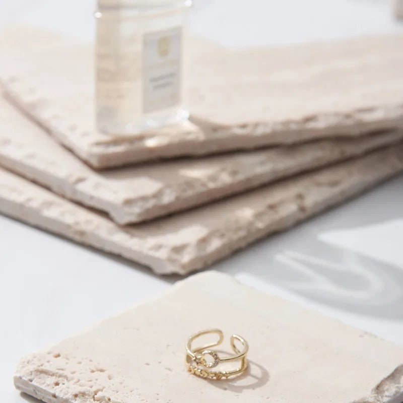 Polished Stone Vanity Tray