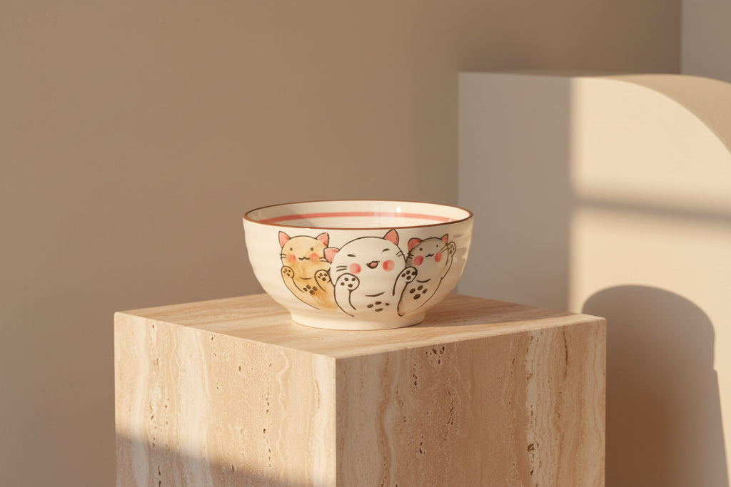 Glazed Porcelain Serving Bowl