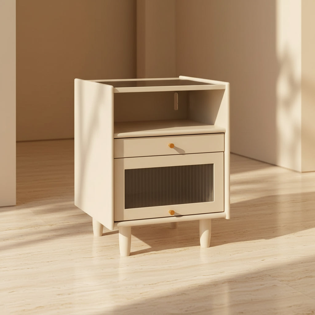 Open Shelf Bedside Table
