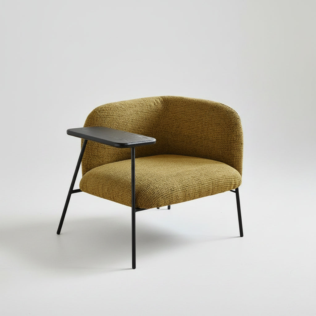 Linen Cushioned Armchair