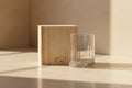 Bark-Textured Crystal Glass