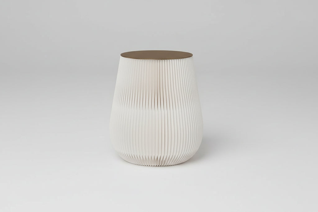 Kraft Paper Drum Accent Table