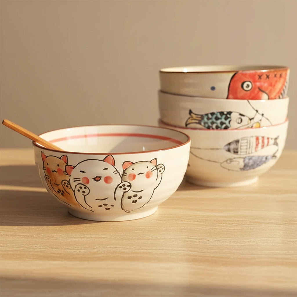 Glazed Porcelain Serving Bowl
