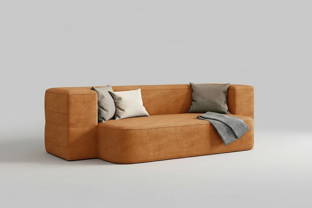 Chenille Floor Sofa Bed